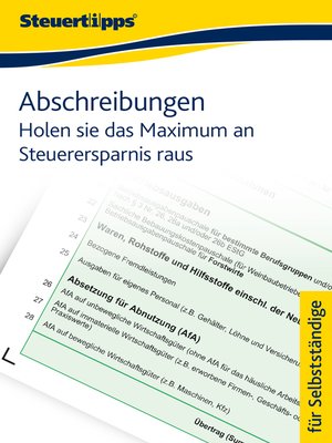 cover image of Abschreibungen